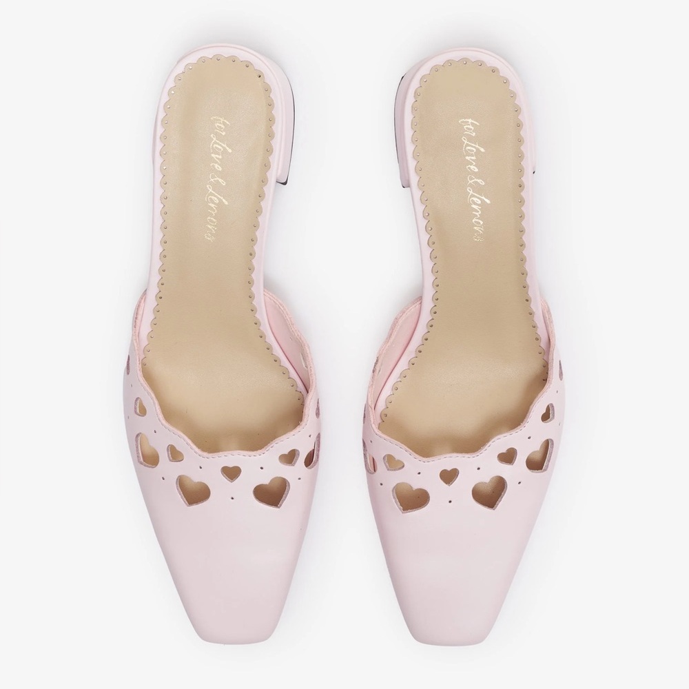 For Love And Lemons Juliette Ballet Mule Size 40 US 9 Pink NWOB - Picture 2 of 4